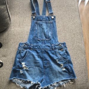 🌸H & M Jean Shorts Romper🌸